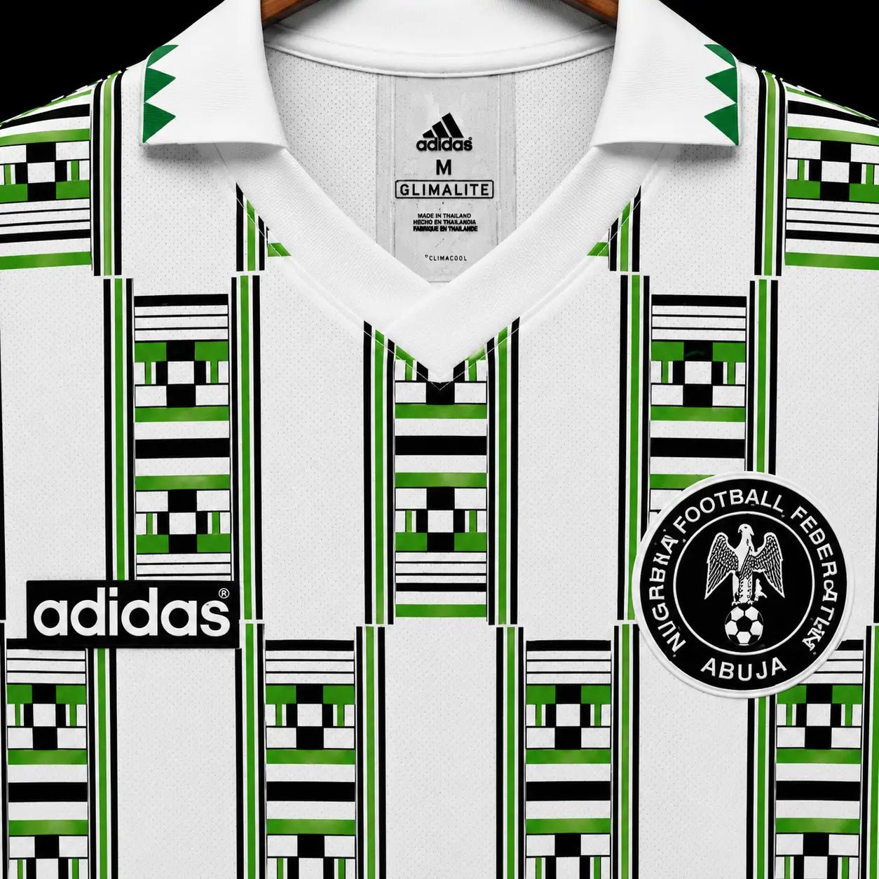 Camisola Nigéria 1994 Retro Alternativa Branca Kente Africano Adidas GLIMALITE Edição Clássica S Camisola comprar online
