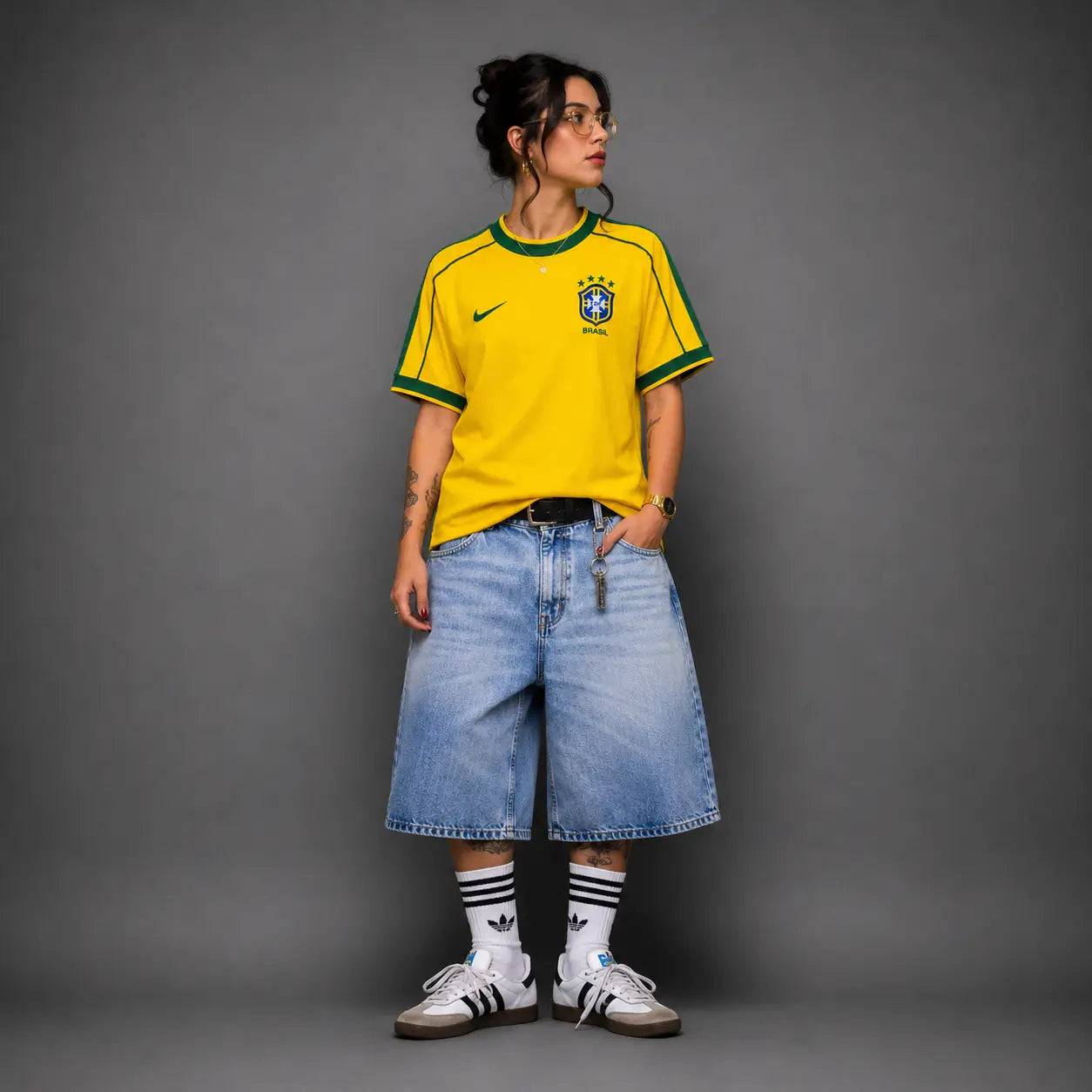 Camisola Retro Brasil 1998 Home
