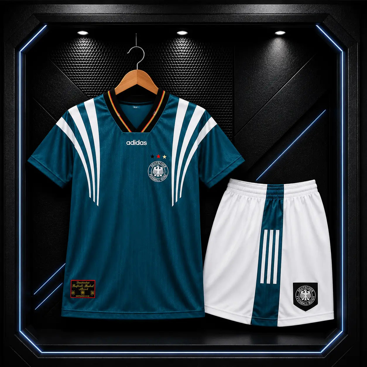 Kit Infantil Alemanha Away 96 Retro