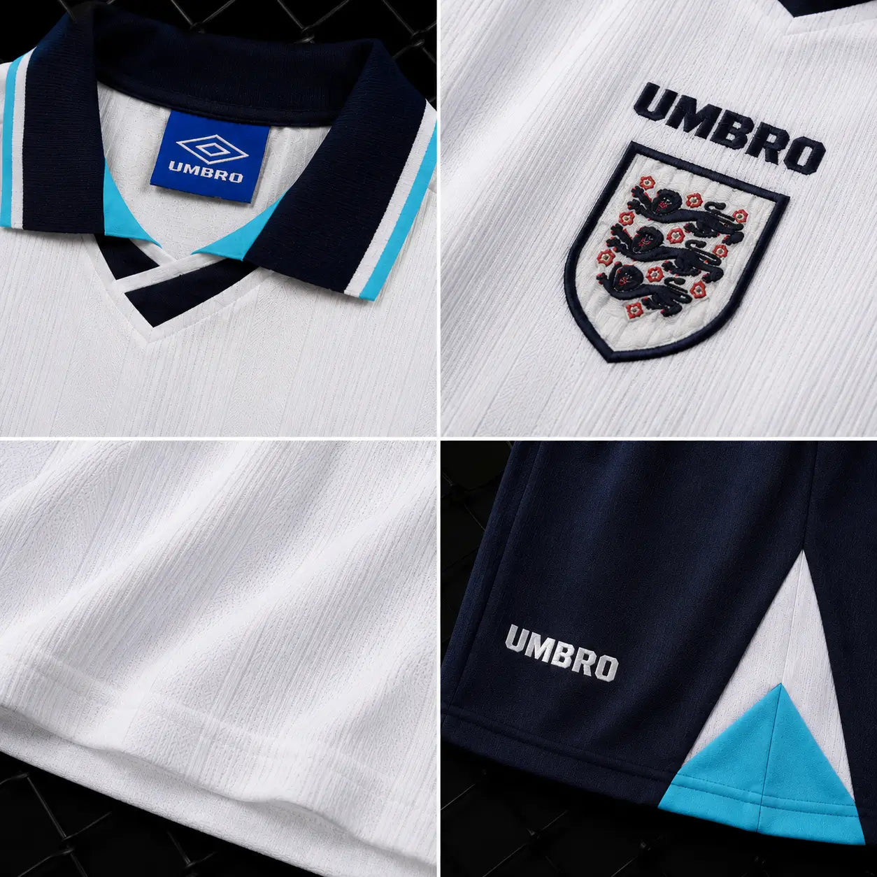 Kit Infantil Retro Inglaterra Home 1996