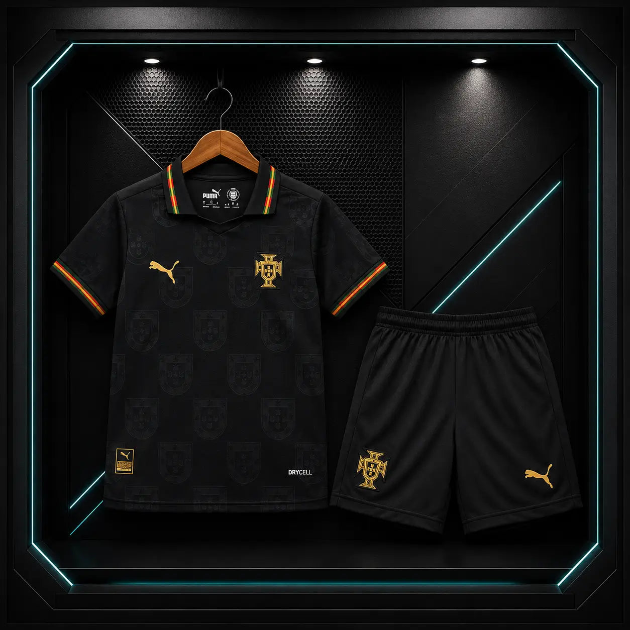 Kit Infantil Portugal Edição Especial Preta 2026/27