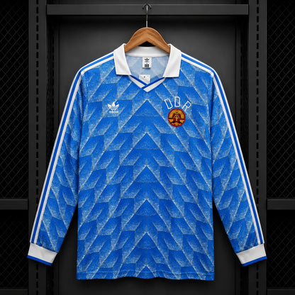 Germany Home Retro Long Sleeve Jersey 1988