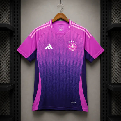 Camisola Alemanha 2024 Alternativa Rosa Magenta Roxo Degrâde Jacquard DFB Adidas AEROREADY Euro 2024 Edição Adepto