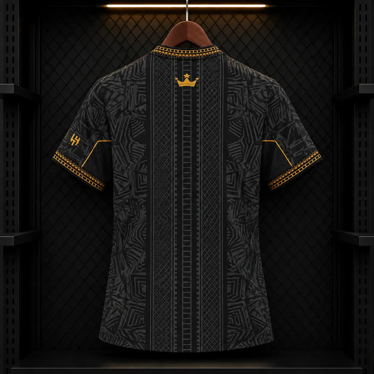 Camisola Brasil 2026 Edição Especial Preta Arte Indígena Correntes Douradas CBF Nike 5 Estrelas Edição Jogador