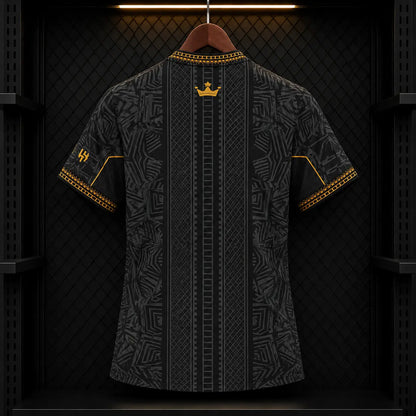 Camisola Brasil 2026 Edição Especial Preta Arte Indígena Correntes Douradas CBF Nike 5 Estrelas Edição Jogador