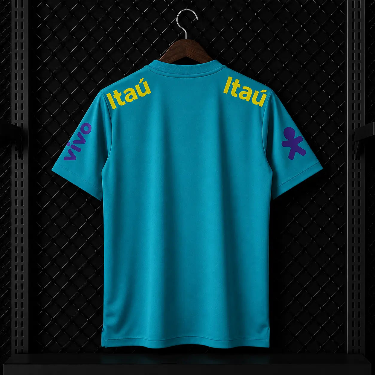 Camisola Treino Brasil 2021 Azul Turquesa CBF Nike DRI-FIT Guaraná Antarctica Itaú Vivo Canarinho Pistola Edição Clássica