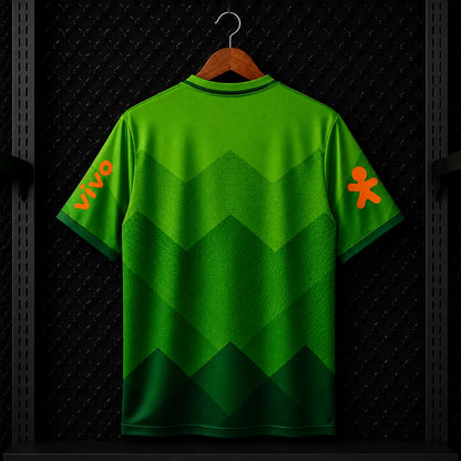 Camisola Treino Brasil 2020 Verde Floresta Chevrons Jacquard CBF Nike DRI-FIT Guaraná Antarctica Itaú Vivo Canarinho Pistola