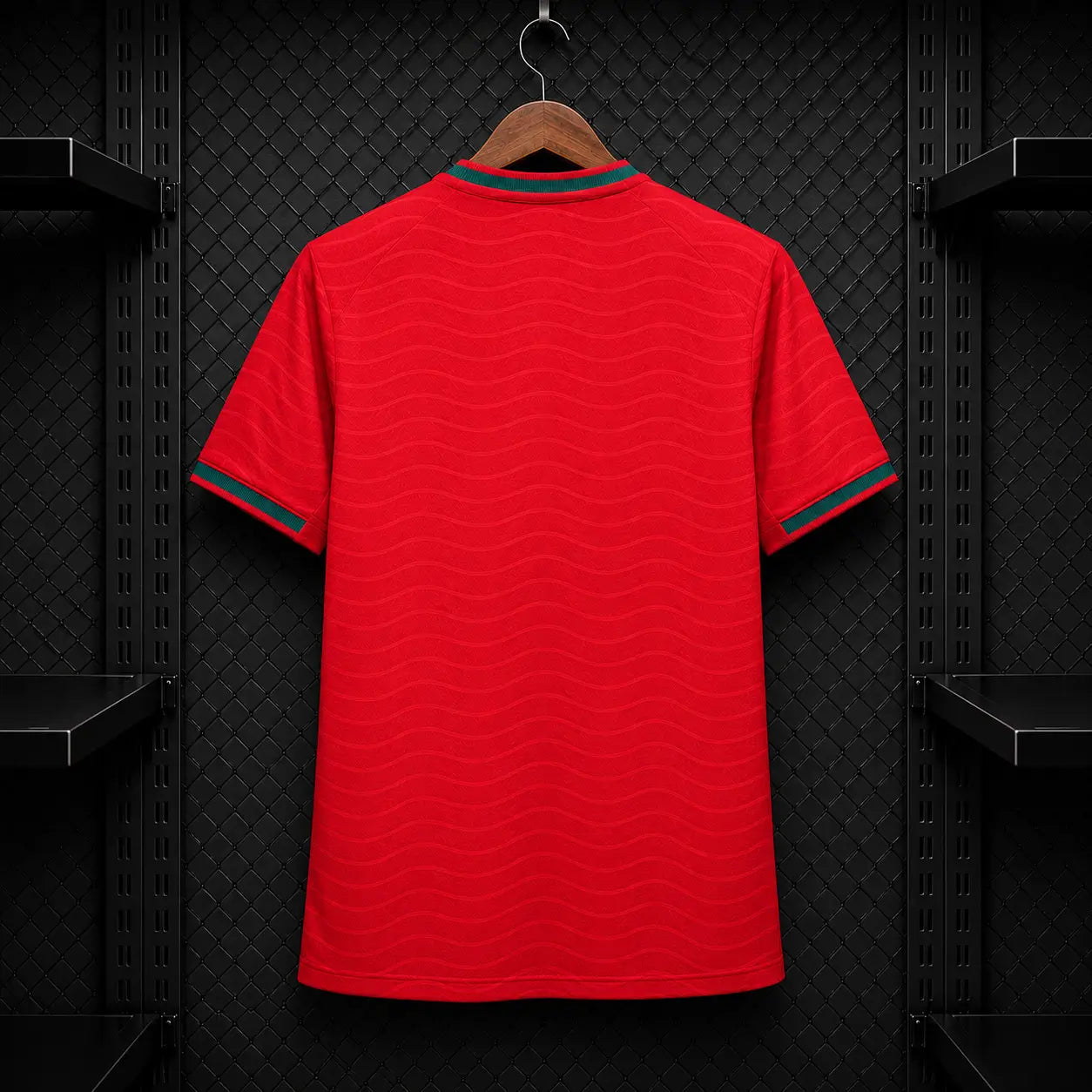 Camisola Portugal 2026 Principal Vermelha Ondas Jacquard ULTRAWEAVE FPF Puma Copa Mundo 2026 Player Version