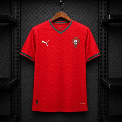 Camisola Portugal 2026 Principal Vermelha Ondas Jacquard ULTRAWEAVE FPF Puma Copa Mundo 2026 Player Version