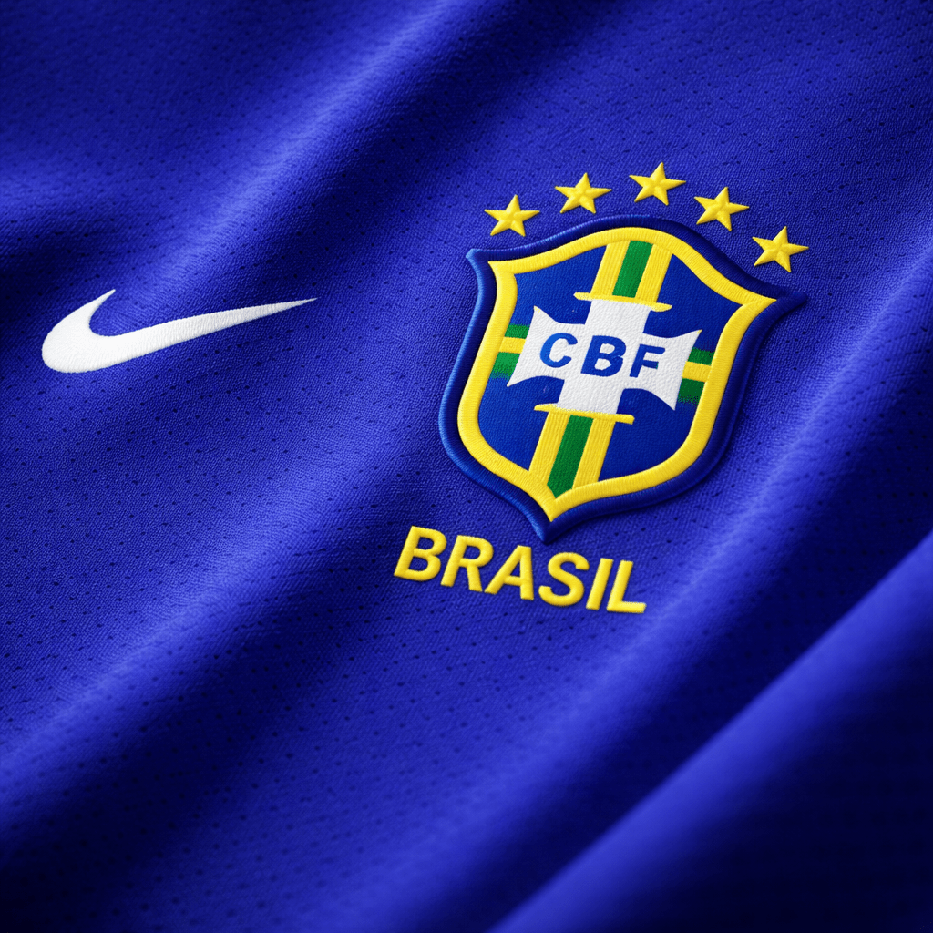 Camisola Brasil Azul – Equipamento Alternativo da Seleção Brasileira S Camisola de Futebol comprar online