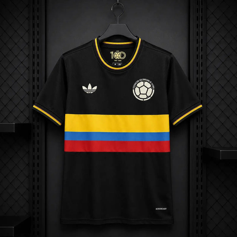 Camisola Colômbia 24 - 25 Edição Centenário FCF 100 Anos Preta Bandeira Adição Adepto S Camisola comprar online