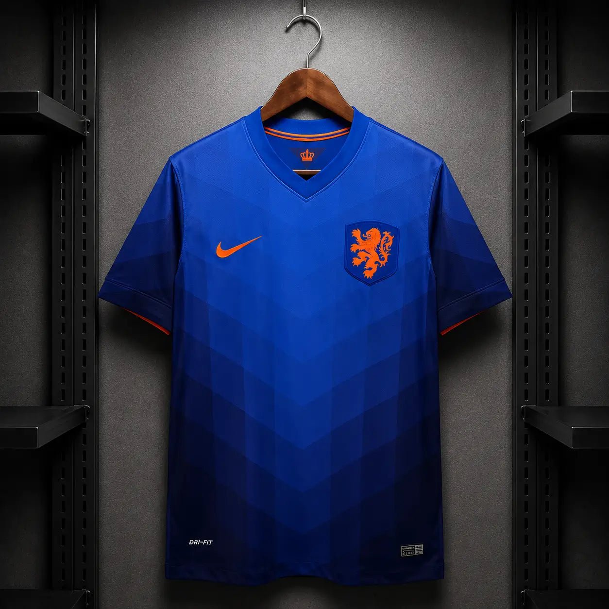 Camisola Holanda 2014 Retro Alternativa Azul Royal Leão KNVB Laranja Nike Dri - FIT Edição Clássica S Camisola comprar online
