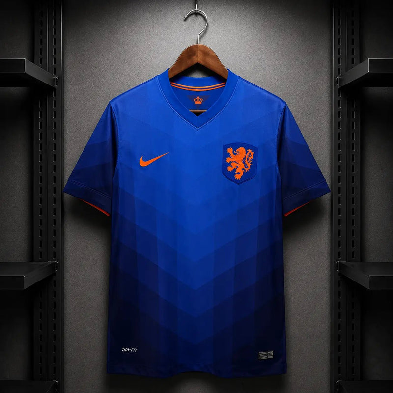 Camisola Holanda 2014 Retro Alternativa Azul Royal Leão KNVB Laranja Nike Dri - FIT Edição Clássica S Camisola comprar online