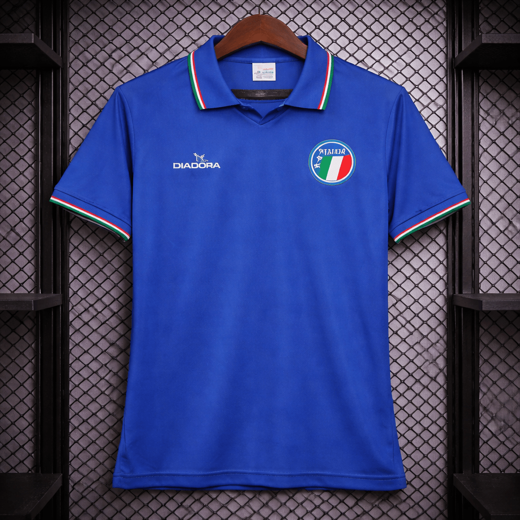 Camisola Itália 1990 Retro – Equipamento Clássico da Seleção Italiana S Camisola de Futebol comprar online