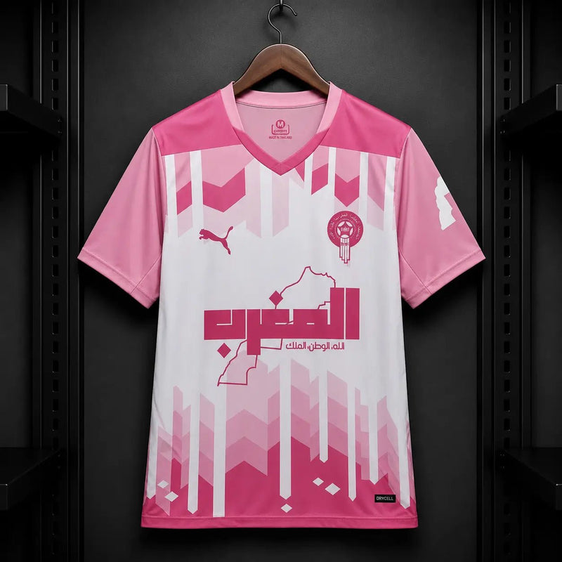 Camisola Marrocos 25 - 26 Edição Especial Rosa Branca Padrão Geométrico Al - Maghrib FRMF Puma DRYCELL Edição Adepto S Camisola comprar online