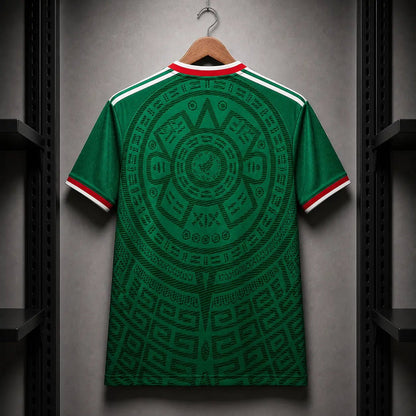 Camisola México 2026 Principal Verde Calendário Asteca S Camisola comprar online