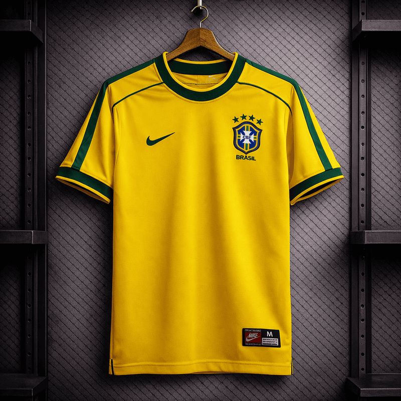 Brazil 1998 Home Retro Jersey, Brazilian National Team - Horiginex