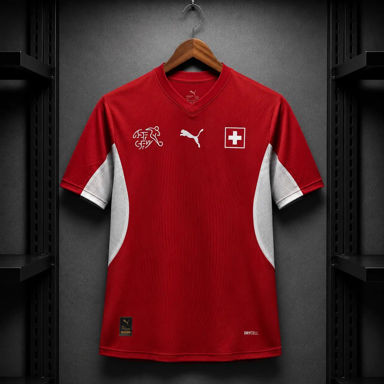 Camisola Suíça 2026 Principal Vermelha Painéis Brancos DRYCELL Edição Jogador S Camisola comprar online