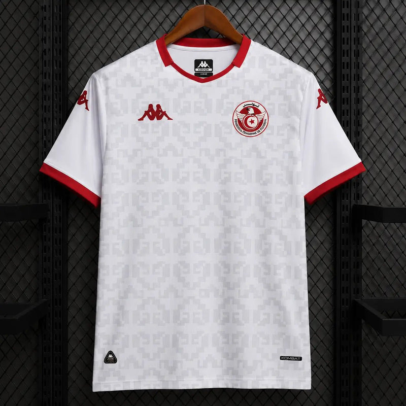 Camisola Tunísia 2026 Alternativa Branca Arabescos Jacquard KOMBAT Edição Adepto S Camisola comprar online