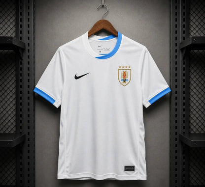 Camisola Uruguai 2024 Alternativa Branca Gola Celeste Punhos Celeste Nike Dri - FIT Edição Adepto S Camisola comprar online