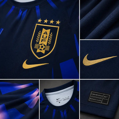 Camisola Uruguai 26 - 27 Azul Marinho Painéis Holográficos Geométricos Nike Dri - FIT Edição Adepto S Camisola comprar online