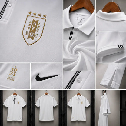 Polo Uruguai Edição Especial Branca Centenário AUF 1921 100 Anos de Paixão Nike Dri - FIT S Polo comprar online